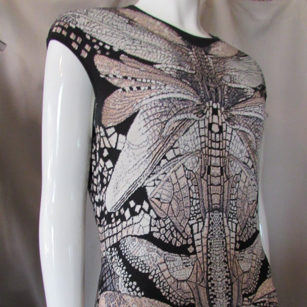 SALE Alexander McQueen Knit Sheath Butterfly Design - Picture 6 of 14